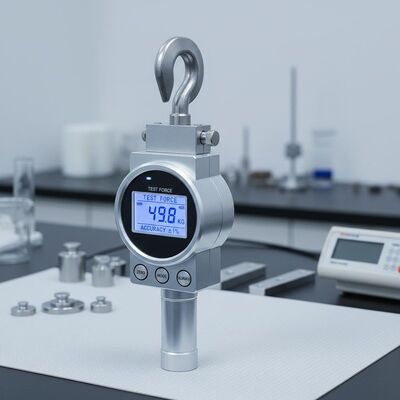 Máy kiểm tra lực căng dung lượng 50kg với độ chính xác lực kiểm tra ±1% và đo độ dịch chuyển 0,001mm cho thử nghiệm độ bền kéo chính xác